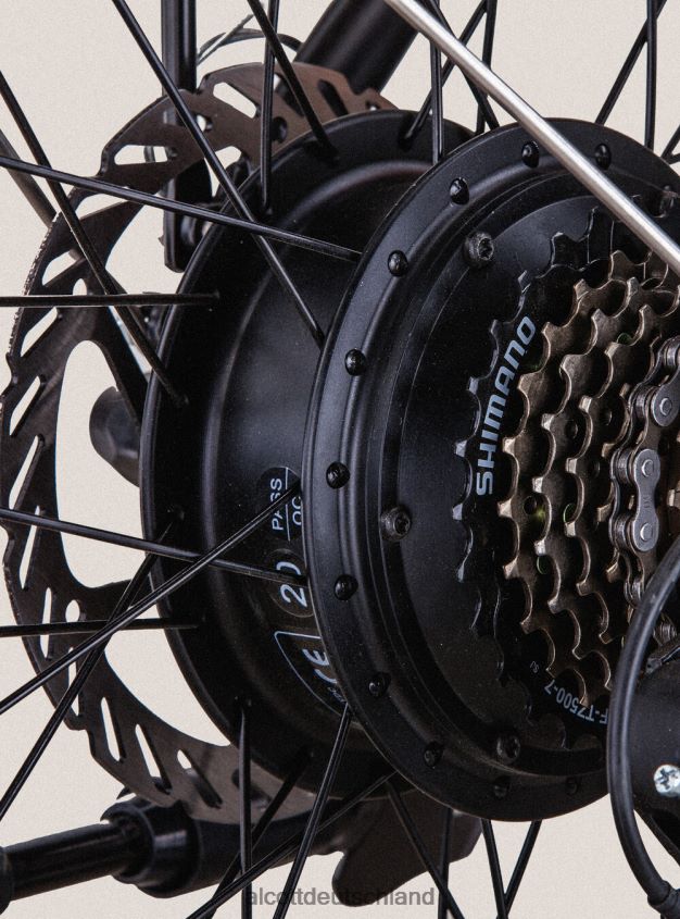 Zubehör de Alcott Männer Elektro-Faltrad E-Bike RKS 250 W Shimano Lithium-Batterie Schwarz 88J68R561