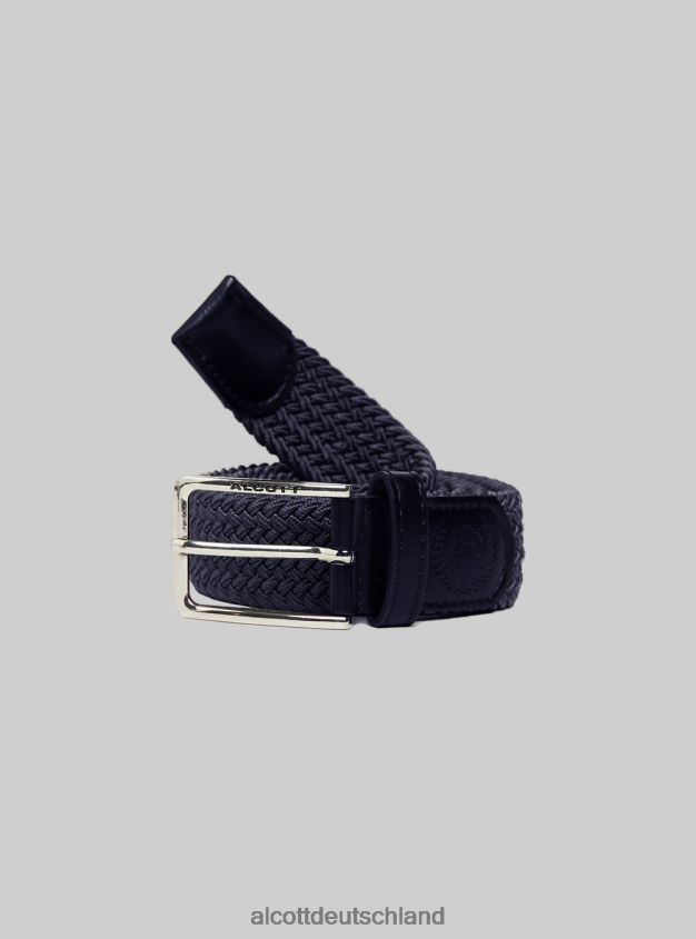 Zubehör de Alcott Männer cintura intrecciata bk1 schwarz 88J68R1210