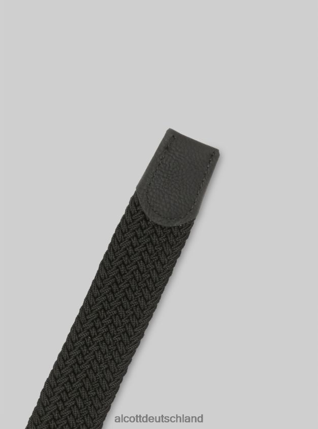 Zubehör de Alcott Männer cintura intrecciata bk1 schwarz 88J68R695
