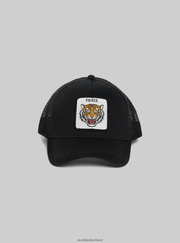 Zubehör de Alcott Männer Cappello-Trucker-Con-Patch bk1 schwarz 88J68R1207