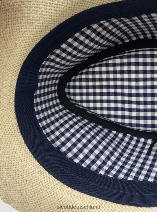 Zubehör de Alcott Männer Hut mit Raffiabast-Effekt wh3 weiß 88J68R774