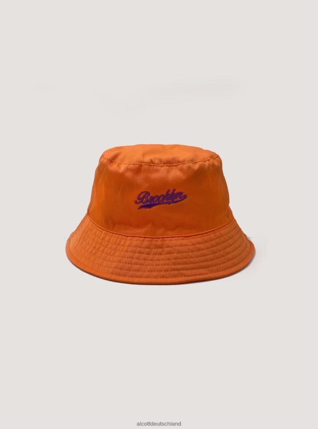 Zubehör de Alcott Männer cappello pescatore con ricamo c330 orange 88J68R577