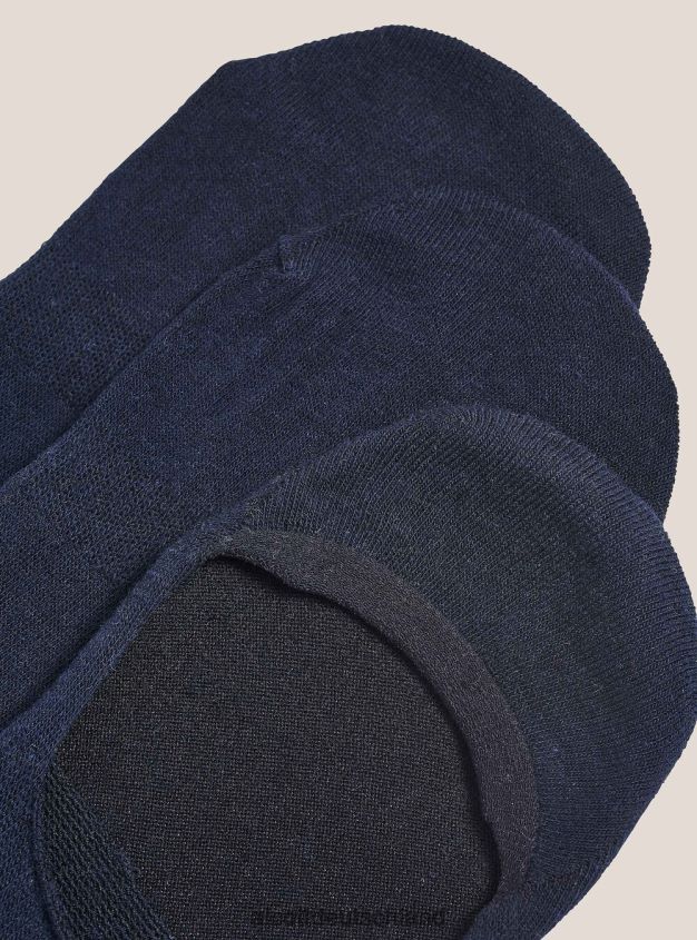 Zubehör de Alcott Männer Set mit 3 Paar Footsies-Socken bk1 schwarz 88J68R1109