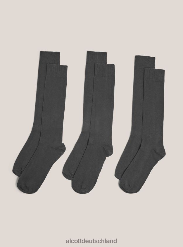 Zubehör de Alcott Männer Set mit 3 Socken bk1 schwarz 88J68R747